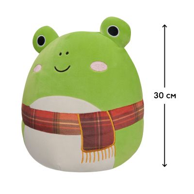 М&apos;яка іграшка Squishmallows Жабка Венді у шарфі 30 см (SQCR04157) | Зображення 1