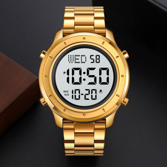 Годинник S2kmei 1864SGDWT Gold-White Steel | Зображення 3