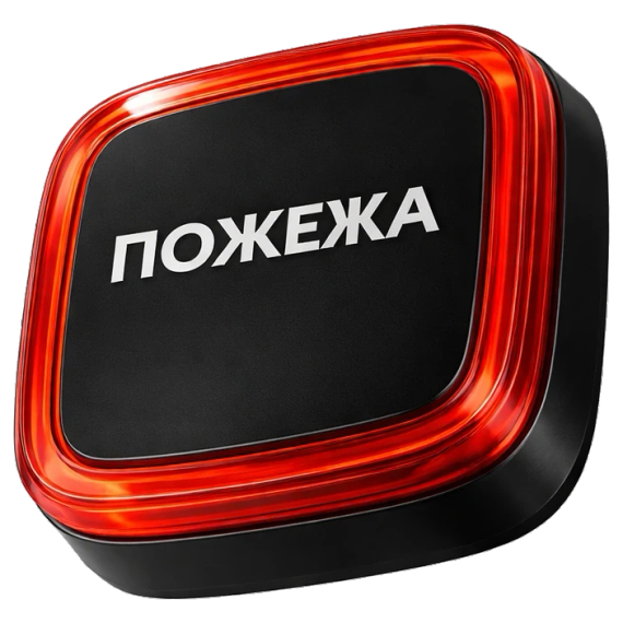 Ajax EN54 FireProtect (VAD) black пожежний світловий “ПОЖЕЖА“ Cповіщувач