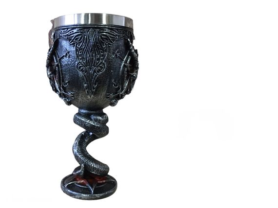 Бокал з пентаграмою 200 мл — винний келих у містичному стилі, епоксидна смола + нержавіюча сталь | Зображення 2