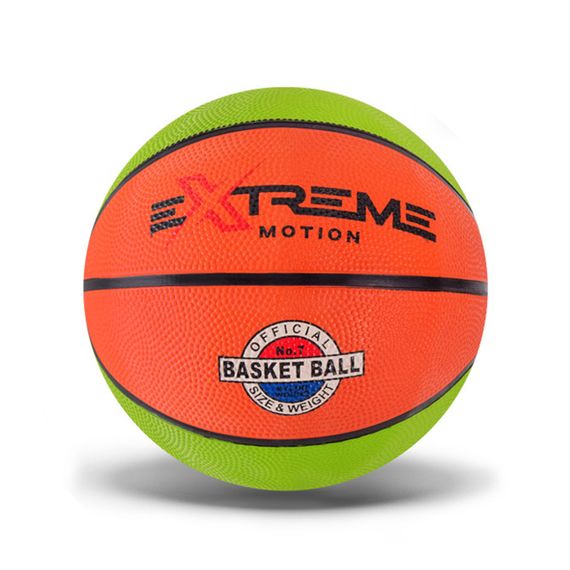 М'яч баскетбольний Extreme Motion BB1485 № 7, 520 грам Зелено-коричневий