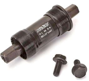 Каретка велосипедна нерозбірна (квадрат) (L-117.5mm) NECO FM