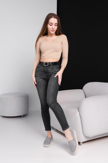 Лоферы женские Fashion Valery 3910 40 размер 25,5 см Серый | Зображення 8