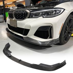 Накладка на передній бампер Lip AC-Style (для M-Sport 2018-2022, Карбон) для BMW 3 серія G20/21 2018- рр