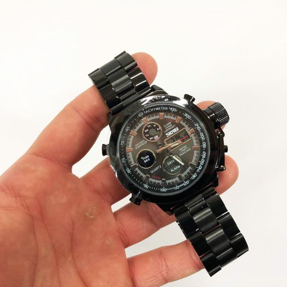 Стильні статусні наручні годинники стрілочні SKMEI, Наручні чоловічі годинники стильні ділові PJ-95 | Зображення 8