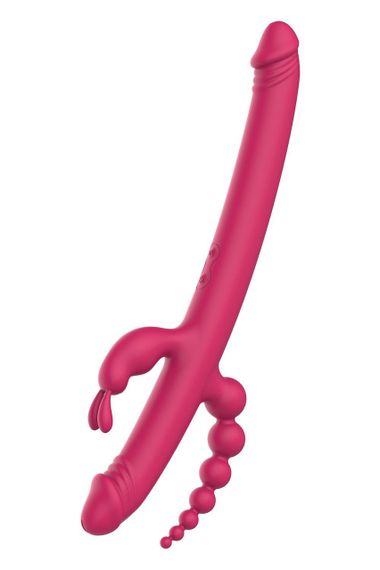 Вібратор із 4 стимулюючими кінцями Dreamtoys Anywhere Pleasure Vibe Essentials, рожевий Sex Aura | Зображення 1