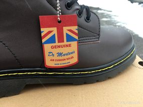 Ботинки с мехом Dr.Martens 1460 (Коричневые) Размер 41 42 43 44 45