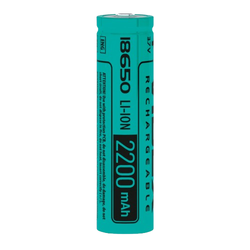 Акумулятор 18650 Li-lon 3,7V 2200mAh без захисту (бл-1шт) Videx | Зображення 1