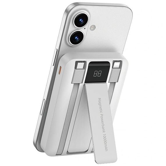 Портативное ЗУ Power Bank WIWU Wi-P061 22.5W+PD20W с БЗУ+iWatch with cable 10000 mAh White | Зображення 7