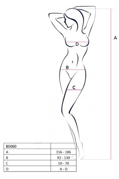 Бодистокинг Passion BS060 red, комбинезон, имитация трусиков и гольфиков sexstyle | Зображення 6
