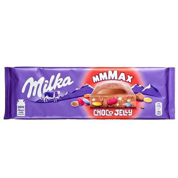 Шоколад молочний Milka Choco Jelly, 300 г, Швейцарія