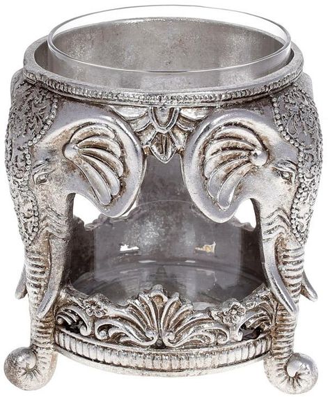 Подсвечник с колбой Silver Elephants 14х14х14.5 см