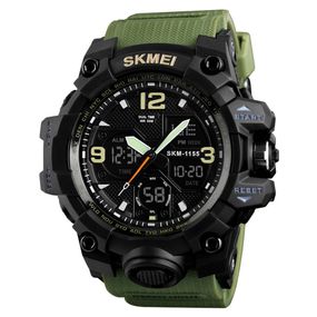 Чоловічий годинник Skmei 1155 Black-Military