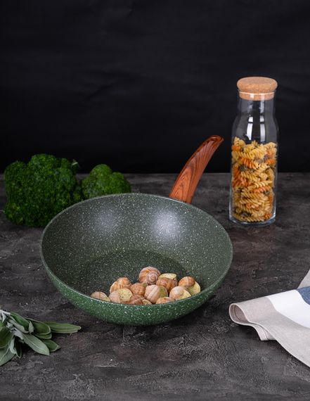 Сковорода WOK RINGEL Pesto 28 см (RG-1137-28 w) | Зображення 4