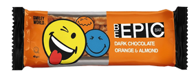 Батончик SmileyWorld ВеЕріс з мигдалем та апельсином 40г (214529)