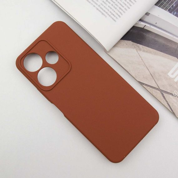 Чохол Silicone Cover Lakshmi Full Camera (AA) для Xiaomi Redmi 13 4G / Poco M6 4G Коричневий / Brown | Зображення 1