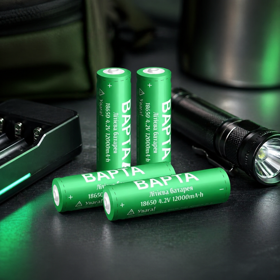 Аккумулятор BAPTA BP-1200 18650 Li-Ion 12000 мАч 4.2В перезаряжаемый для фонарей, power bank и портативной техники | Зображення 1