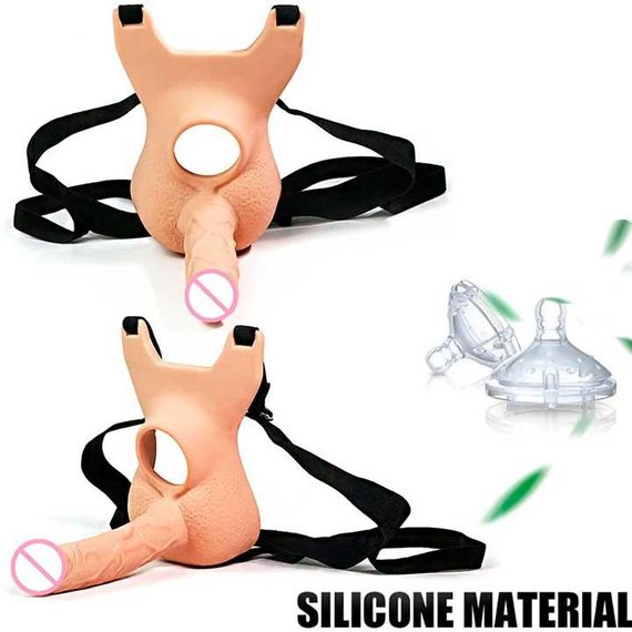 Анальний фаллоїмітатор на ремені для подвійного проникнення Lovetoy Vibrating Unisex 10 режимів вібрації | Зображення 6