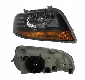 Фара передня Chevrolet Aveo Hb 2005-2006 Права H4, Авт. Регулювання. Сіра Рамка 222-1112R-Ldem2
