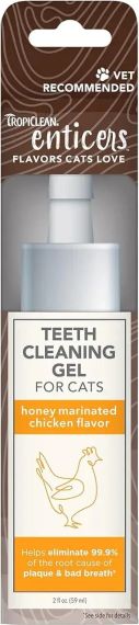 Гель Enticers Teeth Cleaning Gel For Cats курка і мед, для чищення зубів у котів -59мл