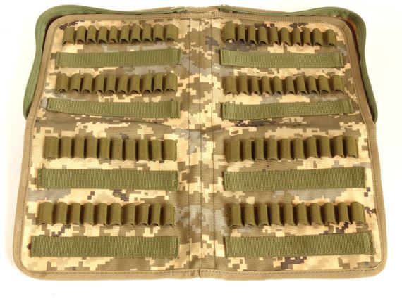 Сумка-патронташ закритий для 308 Win, 6.5 Cr, 243 на 80 набоїв перенесення та зберігання піксель