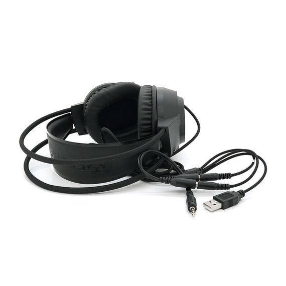 Ігрові навушники з мікрофоном Fantech HQ55 PORTAL, 7.1-Channel, RGB, Black | Зображення 3
