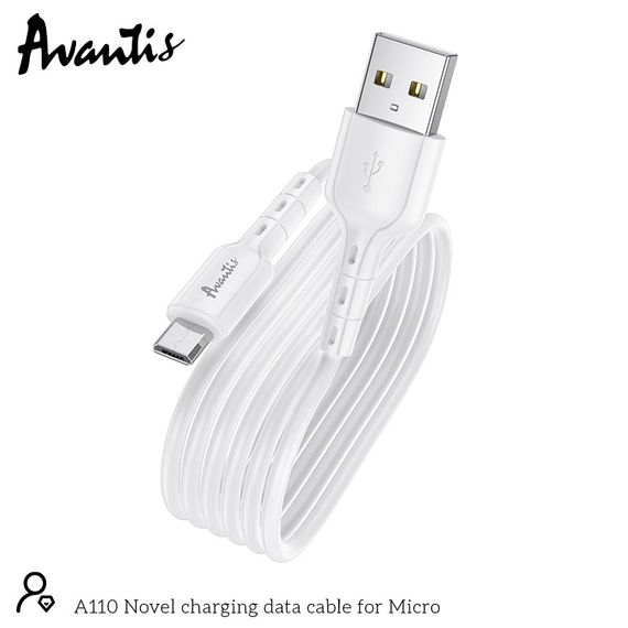 Кабель Avantis A110 Novel USB – Micro- белый | Зображення 2