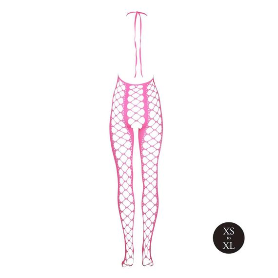 Бодістокінг - Ouch! Bodystocking With Halterneck Pink, XS/XL sexstyle | Зображення 6