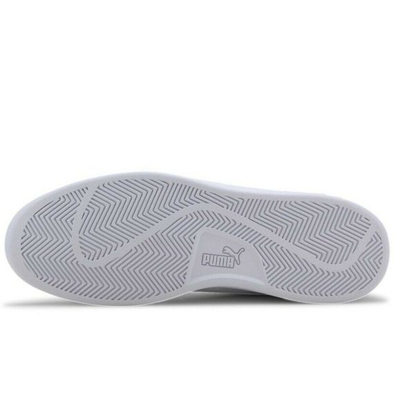 Кроссовки-кеды мужские Puma Smash V2 L 365215 18 (белые с синим, кожаные, повседневные, закрытые, бренд пума) | Зображення 2