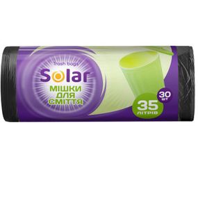 Пакеты для мусора Solar Household 35 л 30 шт. (4820269930032) - Топ Продаж!