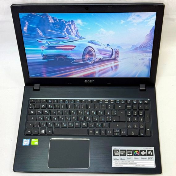 Ноутбук Acer Aspire E5-575G / 15.6" (1366x768) TN / Intel Core i3-6006U (2 (4) ядра по 2.0 GHz) / 8 GB DDR4 / 128 GB SSD + 1000 GB HDD / nVidia GeForce 940MX, 1 GB GDDR5, 64-bit / WebCam / Windows 10 Pro б/в | Зображення 2