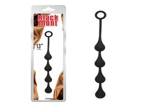 Анальные бусы Chisa Black Mont "13" из силикона, черный Sex Aura