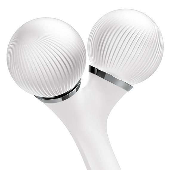 Електронний ультразвуковий ролик для обличчя та тіла GESKE Sonic Facial&Body Roller 4в1 magenta, Білий | Зображення 4