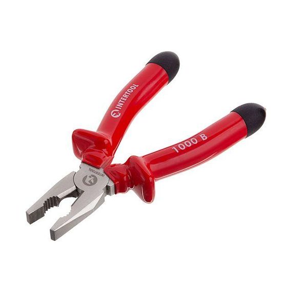 Плоскогубці 200 мм, діелектричні, Cr-V INTERTOOL NT-0314