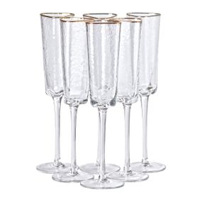 Бокалы для шампанского, 200 мл, набор из 6 штук HP-16-23