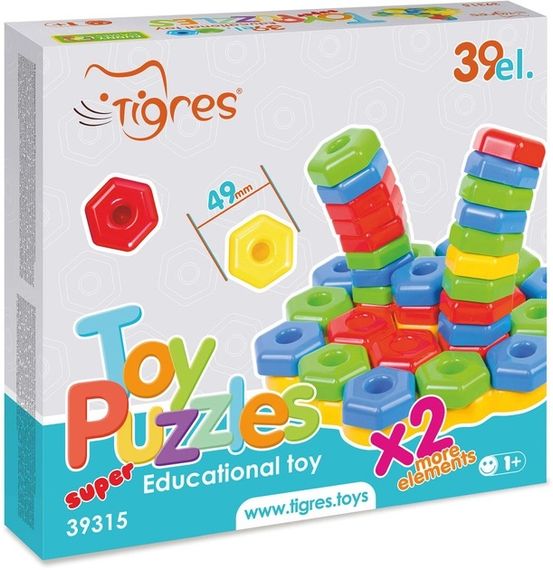Игрушка развивающая Tigres Игро-пазлы Super 39315 39 деталей