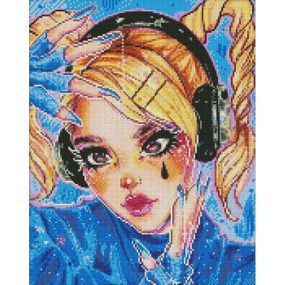 УЦЕНКА!!! Алмазная мозаика "Ритмическая музыка" ©nila_art_art AMO7598-UC 40х50 см