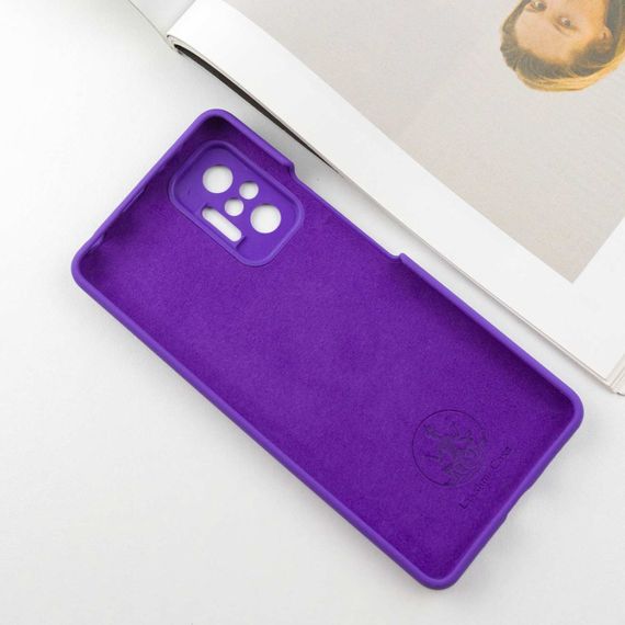 Чохол Silicone Cover Lakshmi Full Camera (AAA) для Xiaomi Redmi Note 10 Pro / 10 Pro Max Фіолетовий / Amethyst | Зображення 2