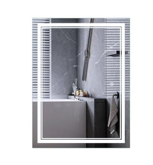 Дзеркало Mixxus Premium QUADRO MR20-90x70-REVERSE (LED Touch, Anti-fog) (MP6621)