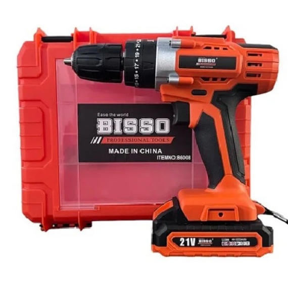 Шуруповерт аккумуляторный в чемодане BISSO B6008 21V
