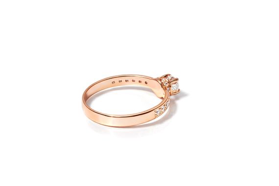 Изящное кольцо с сияющими муассанитами К-0585 15.5 | Зображення 2