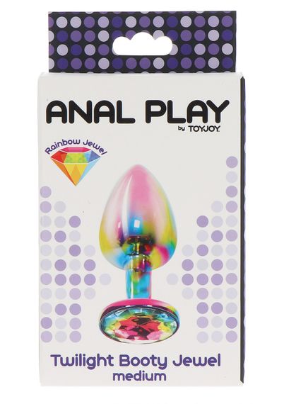 Анальна пробка металева середня Twilight Booty Jewel Toy Joy | Зображення 2