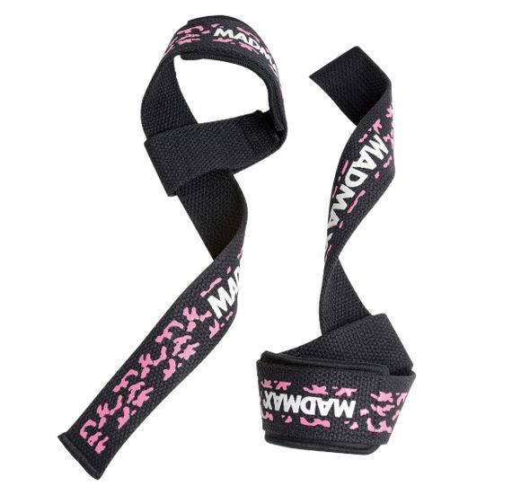 Лямки для тяги Мадмакс Camo Power Wrist Straps Camo/Pink