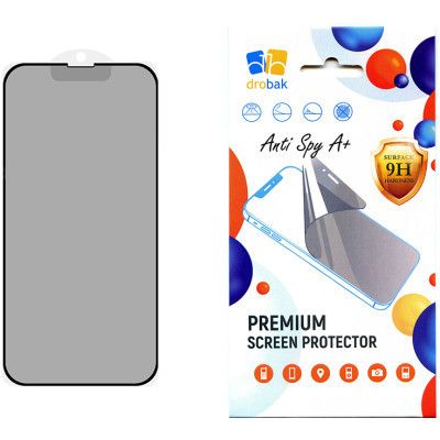Стекло защитное Drobak Anty Spy Apple iPhone 15 (Black) (292933)