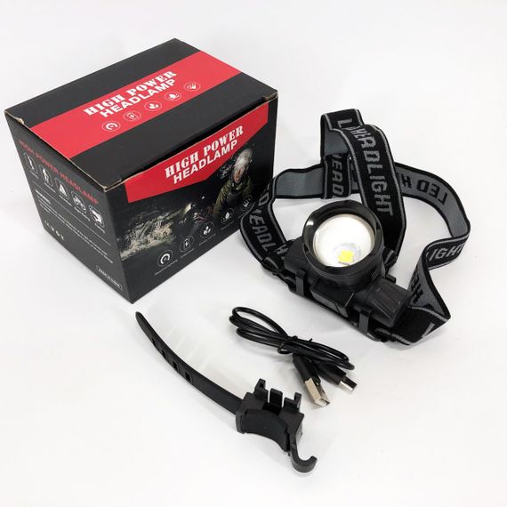 Тактичний налобний ліхтар на акумуляторі PLD-5835-P50, Налобний ліхтар з кріпленням на голову IE-61 | Зображення 9