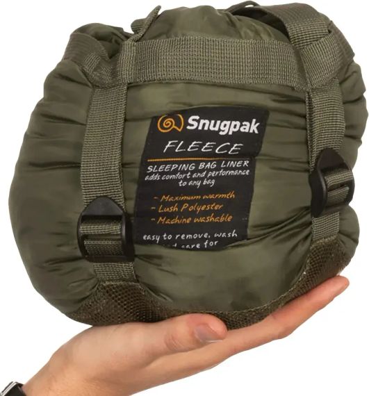 Вкладиш в спальник Snugpak Fleece Liner with Zip Оливковий | Зображення 3