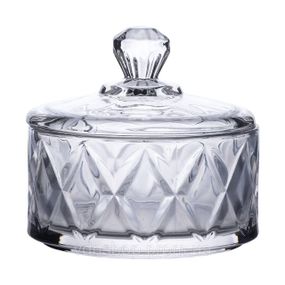 Конфетница с крышкой Ø 10 стеклянная HP-YH-20