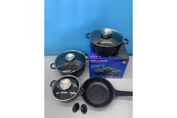 Набір посуду 9 предметів Bellmax Cookware Set BM-120