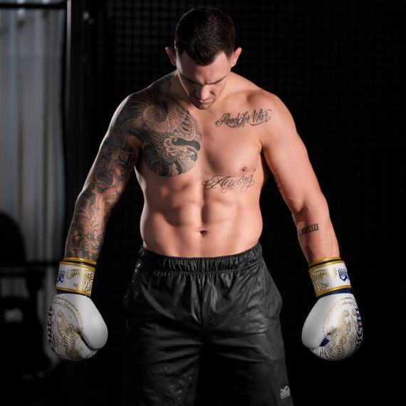 Боксерські рукавиці Phantom Muay Thai Gold Limited Edition 14 унцій (бинти в подарунок) | Зображення 9