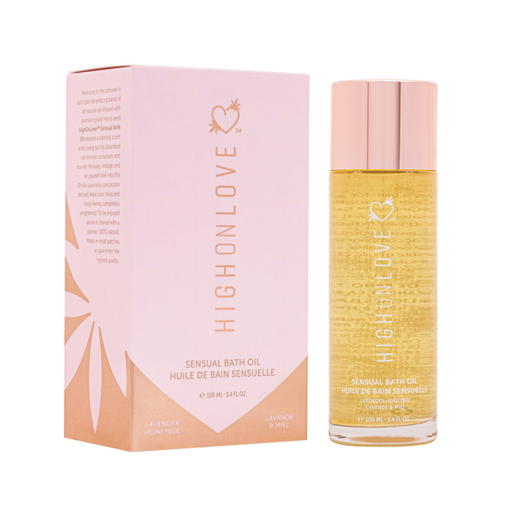 Олія для ванни з ароматом лаванди та меду Sensual Bath Oil Lavender Honeybee, 100 мл HighOnLove (Канада) Sex Aura